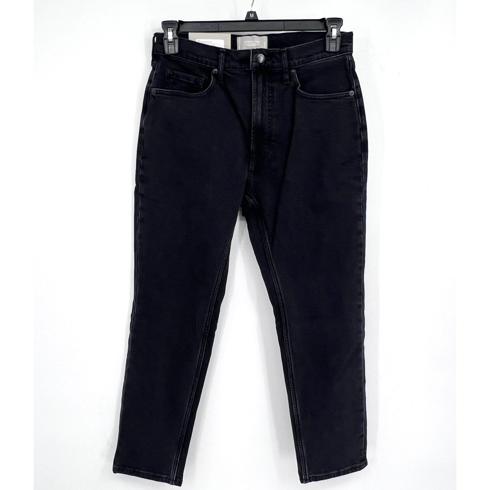 EVERLANE Womens The Original Cheeky Jeans Size 29 Tumbled Black 26.5" Inseam NWT