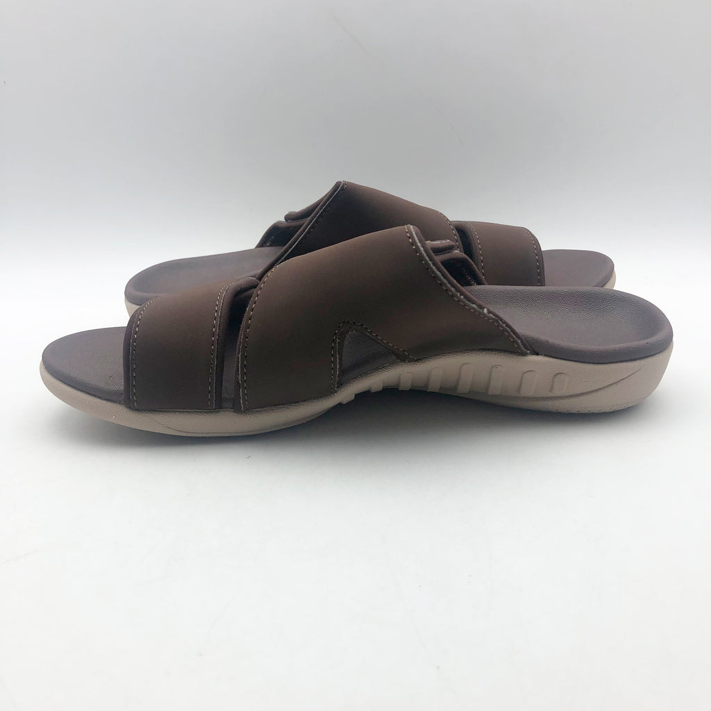 Spenco Womens KHOLO NUEVO Comfort Slide Sandals Size 7.5B Brown French Toast NWT