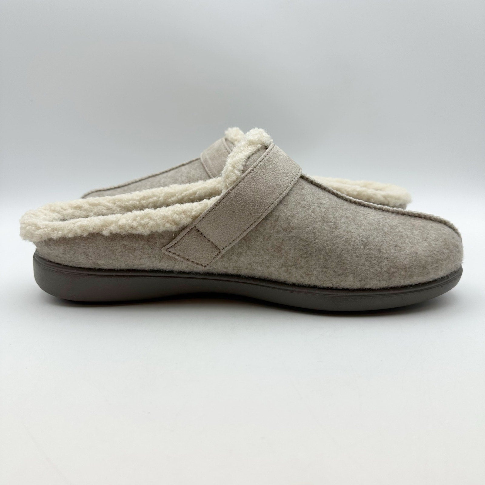 Bzees Womens Eternity Mules Size 6 M EU 36 Beige Taupe Slip On NIB