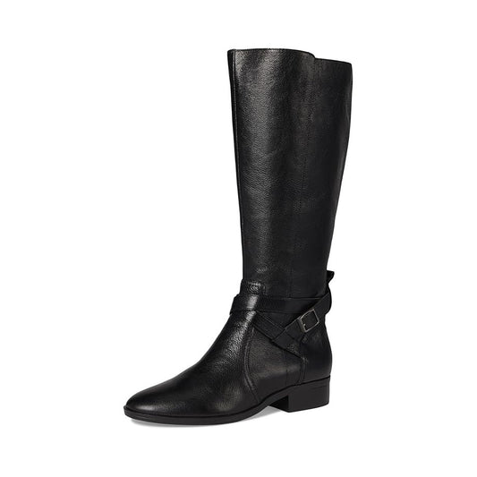 Naturalizer Womens Rena2 Wide Calf Boots US 11 Wide EU 42 Black Leather