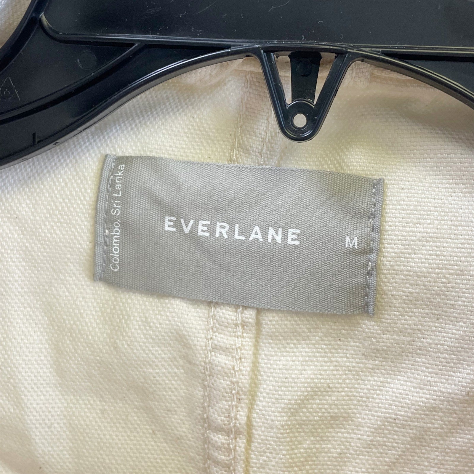 Everlane Womens The Cinchable Chore Jacket Medium Cream Bone NWT