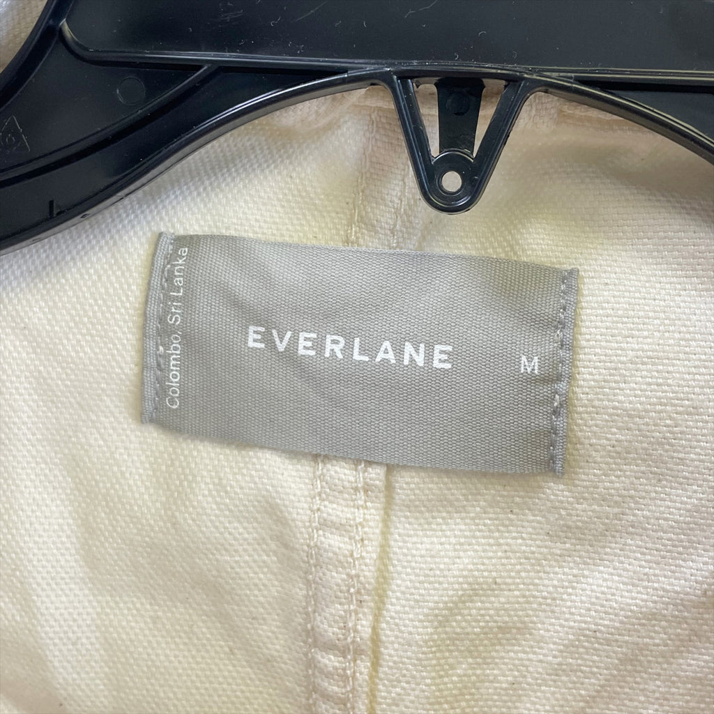 Everlane Womens The Cinchable Chore Jacket Medium Cream Bone NWT