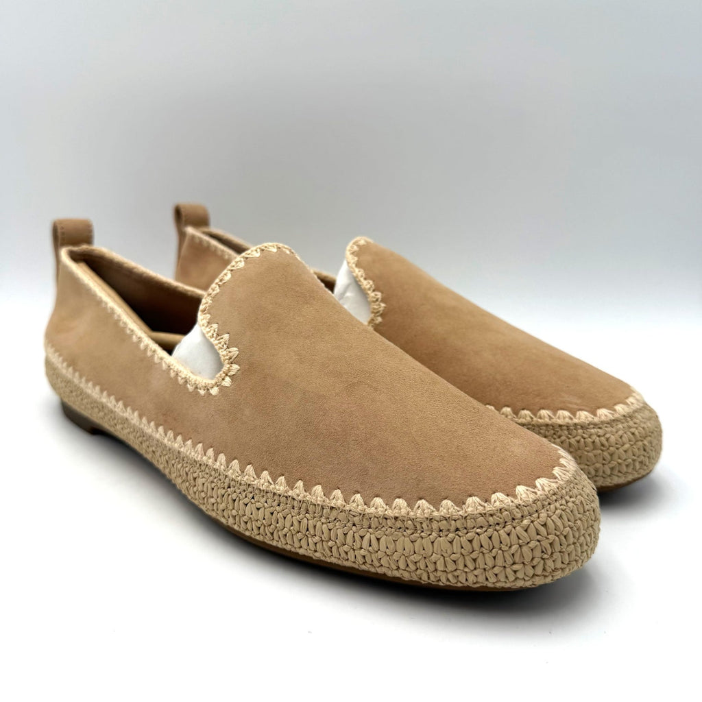 Cole Haan Womens Cloudfeel Asbury Espadrille Loafers Size 10.5 Tan Suede NIB