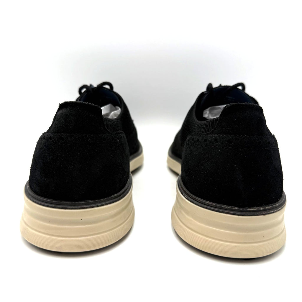 Vince Camuto Mens Hampt Wingtip Oxford Sneakers Size 11.5 Black Knit NIB