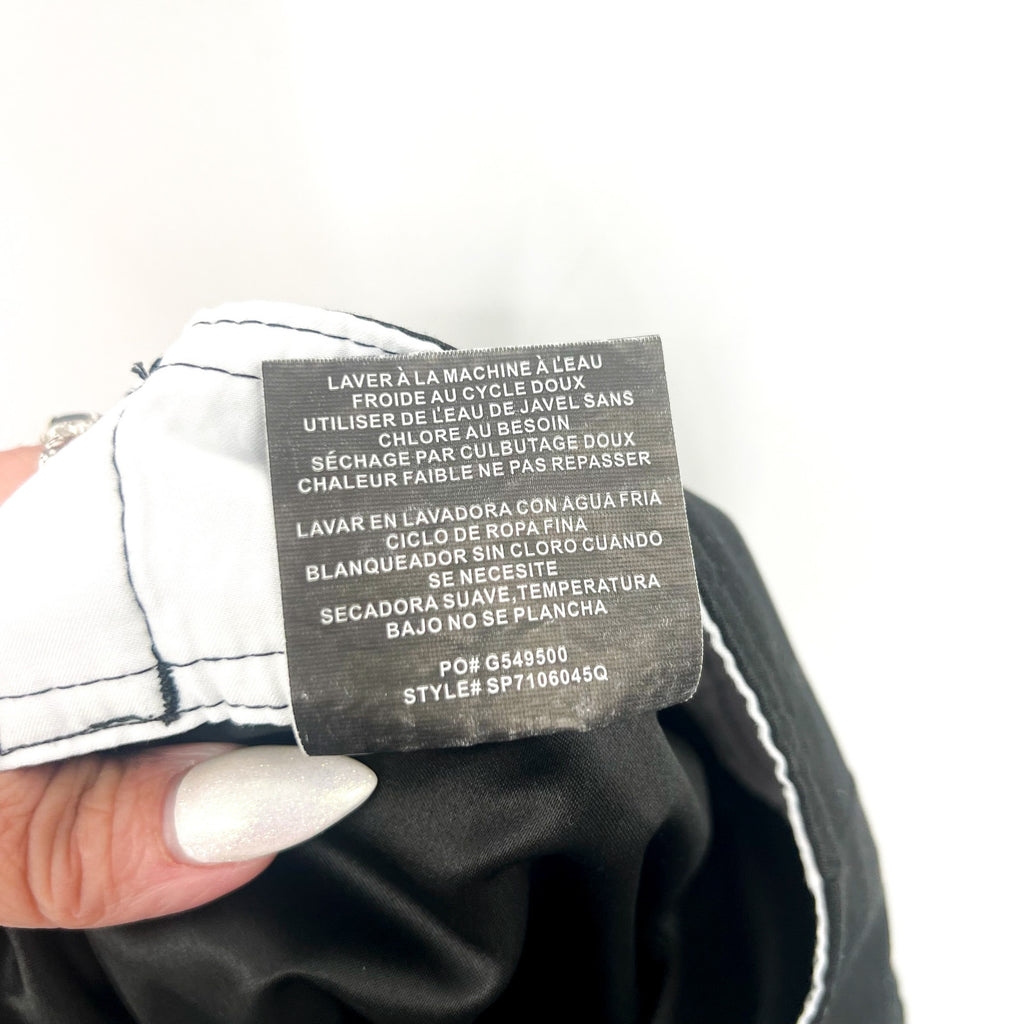 O'NEILL Men's Santa Cruz Solid 2.0 Boardshorts Size 28 Small Black White NWOT