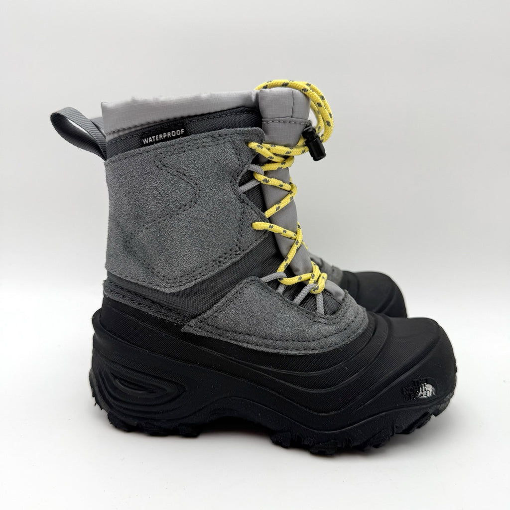 The North Face Kids Alpenglow V Winter Boots US 11 EU 28 Grey Waterproof NIB