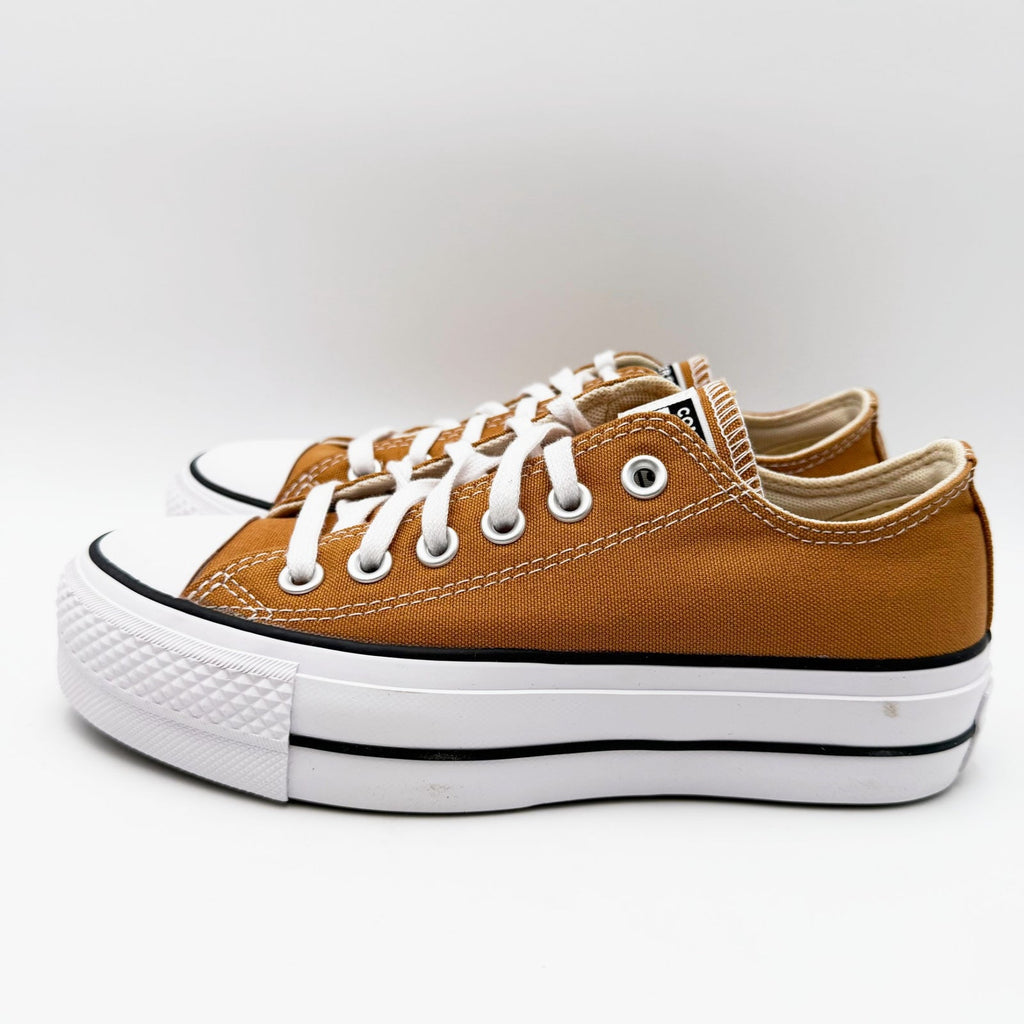 Converse Womens Chuck Taylor Lift Ox Platform Sneakers Size 5 EU 35 Brown NIB