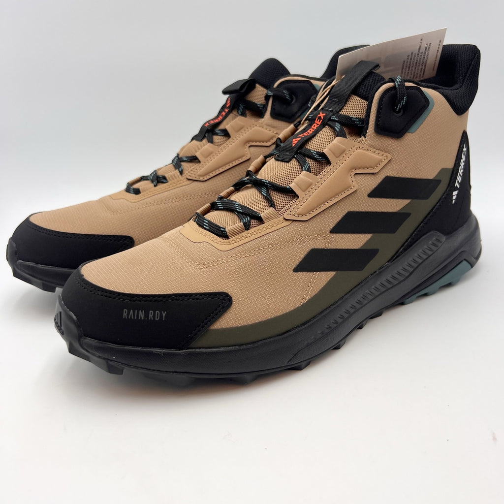 Adidas Mens Terrex Anylander Mid Walking Boots US 13 Brown Black Waterproof NIB