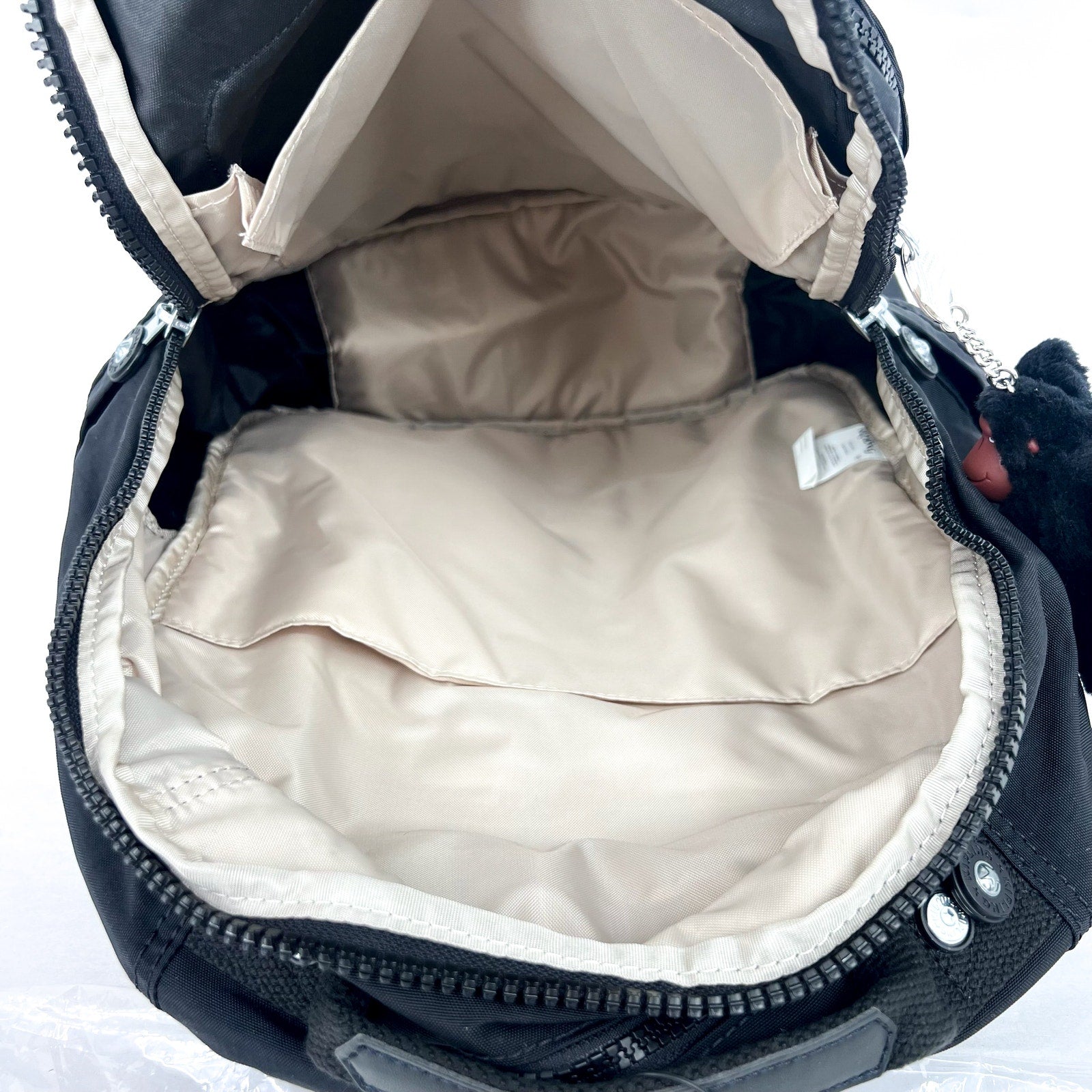 KIPLING Seoul 15" Laptop Backpack True Black Water Repellent NWT