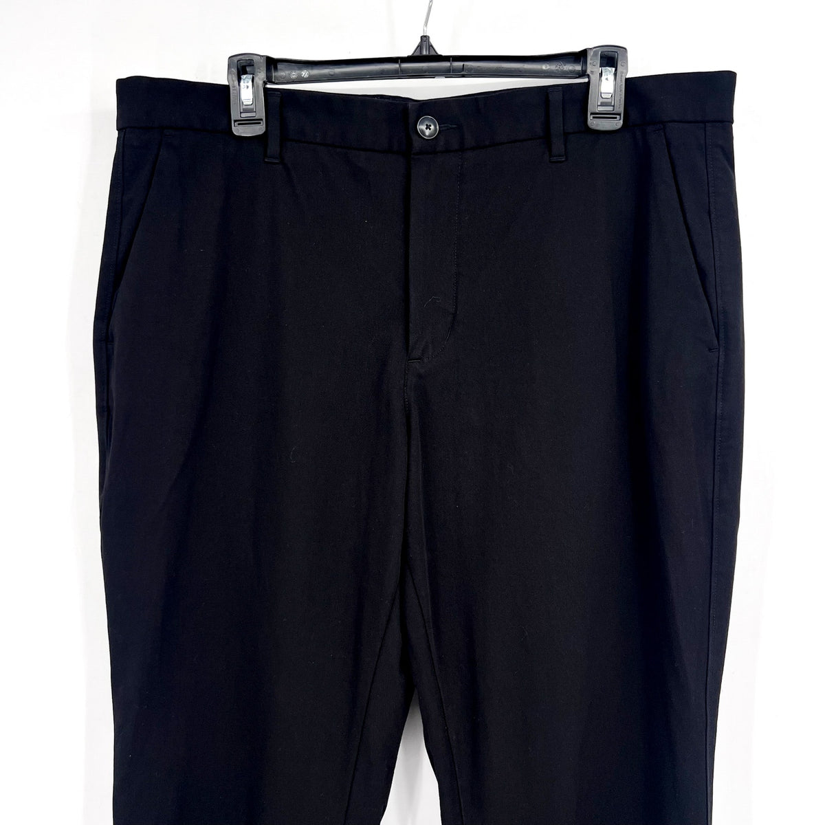 EVERLANE Uniform Mens Performance Chino Pants 35x34 Black Athletic Fit NWT