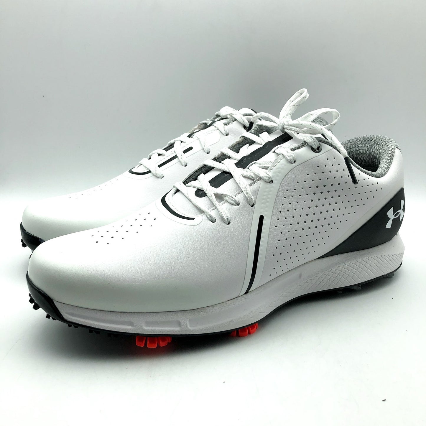 Under Armour Mens UA Charged Draw RST Golf Shoes US 11 EU 45 White Black NIB