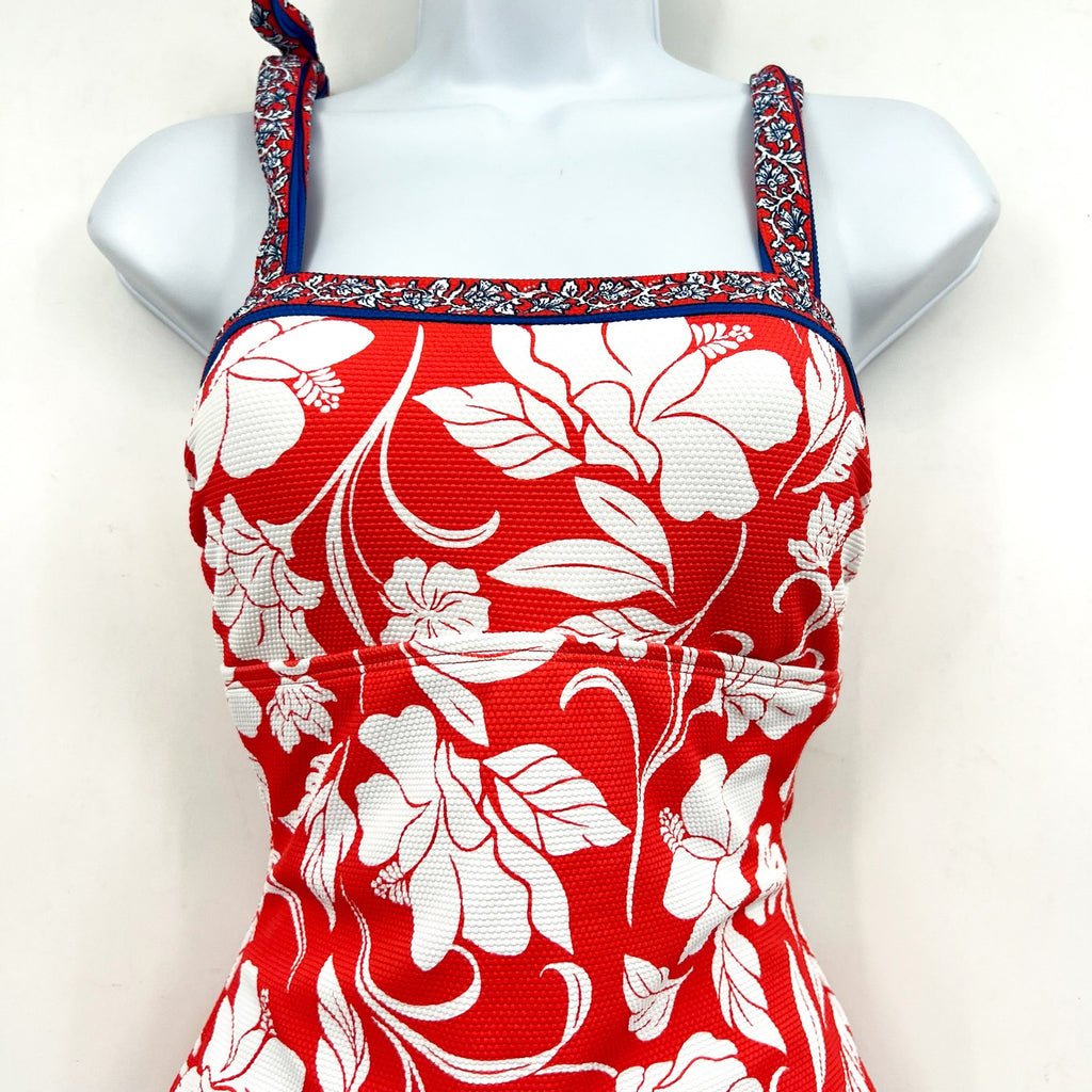 TOMMY BAHAMA Island Cays Fiori One Piece Swimsuit Size 6 Pink White Floral NWT