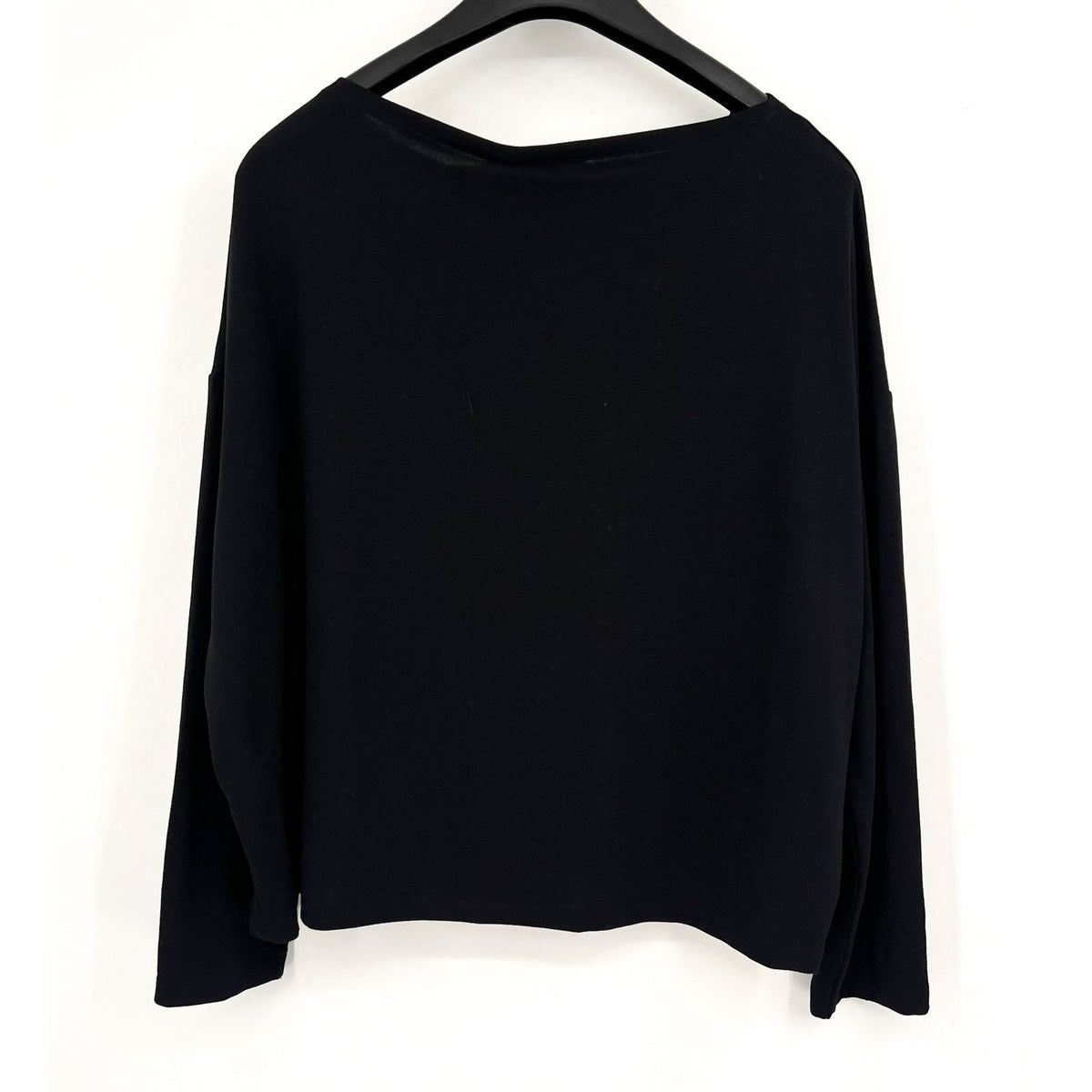 ALLSAINTS Women's Rita Oversized T-Shirt Large Black Long Sleeve NWT