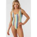 O'NEILL Women's North Shore One-Piece Swimsuit XL Multi Beach Bound Stripe NWT