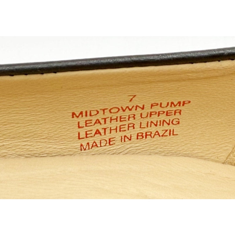 Marc Joseph New York Womens Midtown Pumps US 7 Black Leather Round Toe NIB