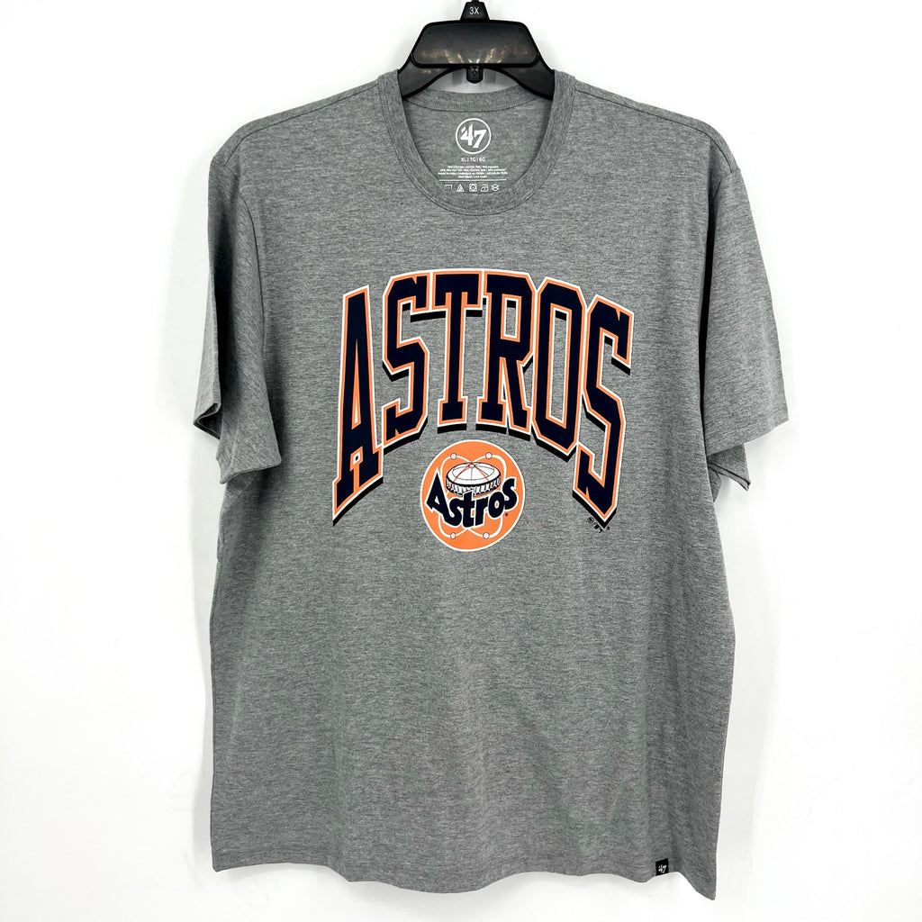 47 BRAND Mens Houston Astros Short Sleeve Graphic T-Shirt XL Slate Gray NWT