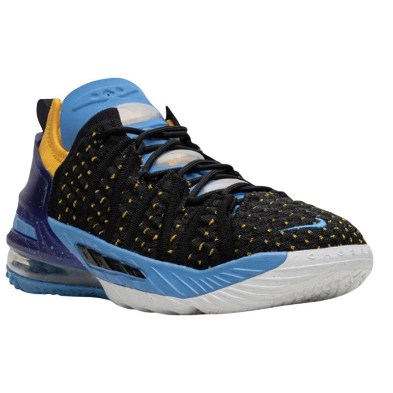 NIKE Youth LeBron 18 GS 'Lakers Heritage' Basketball Shoes 5.5Y Black Multi NWOB