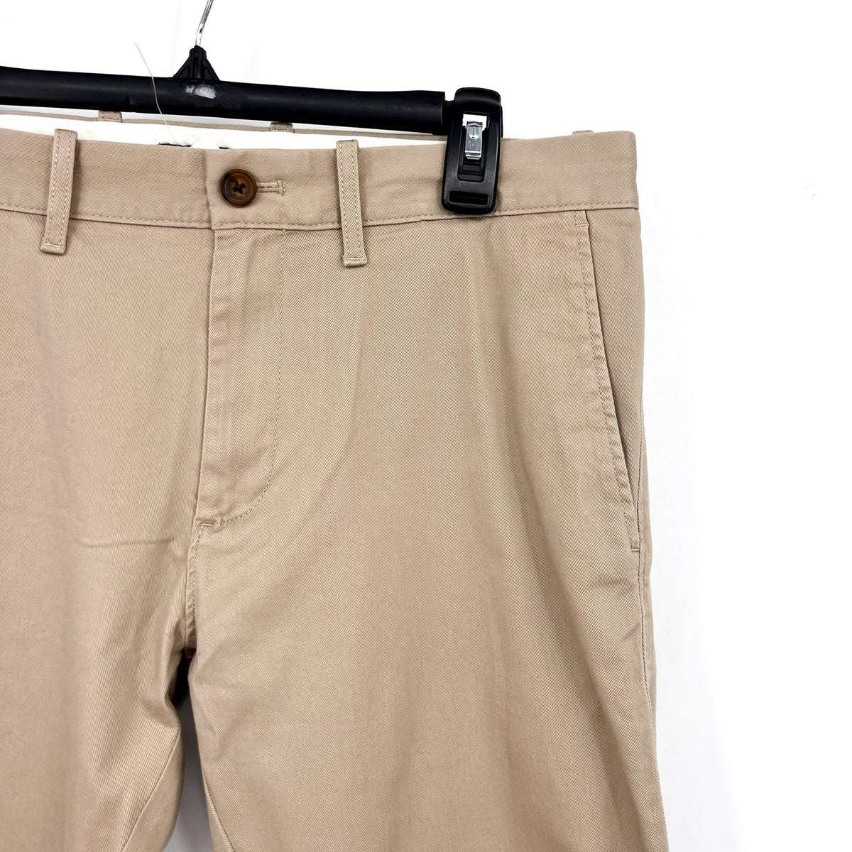 J.CREW Men's Slim-Fit Flex Chino Pants 31x32 Khaki Stretch Flat Front H3167 NWT
