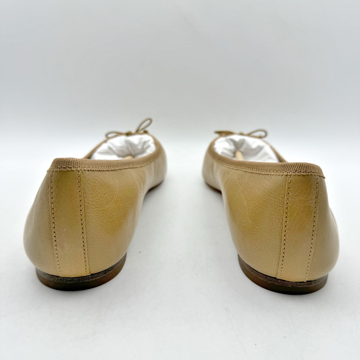 Veronica Beard Womens Catherine Ballet Flats Size 8 M Tan Natural Leather NIB