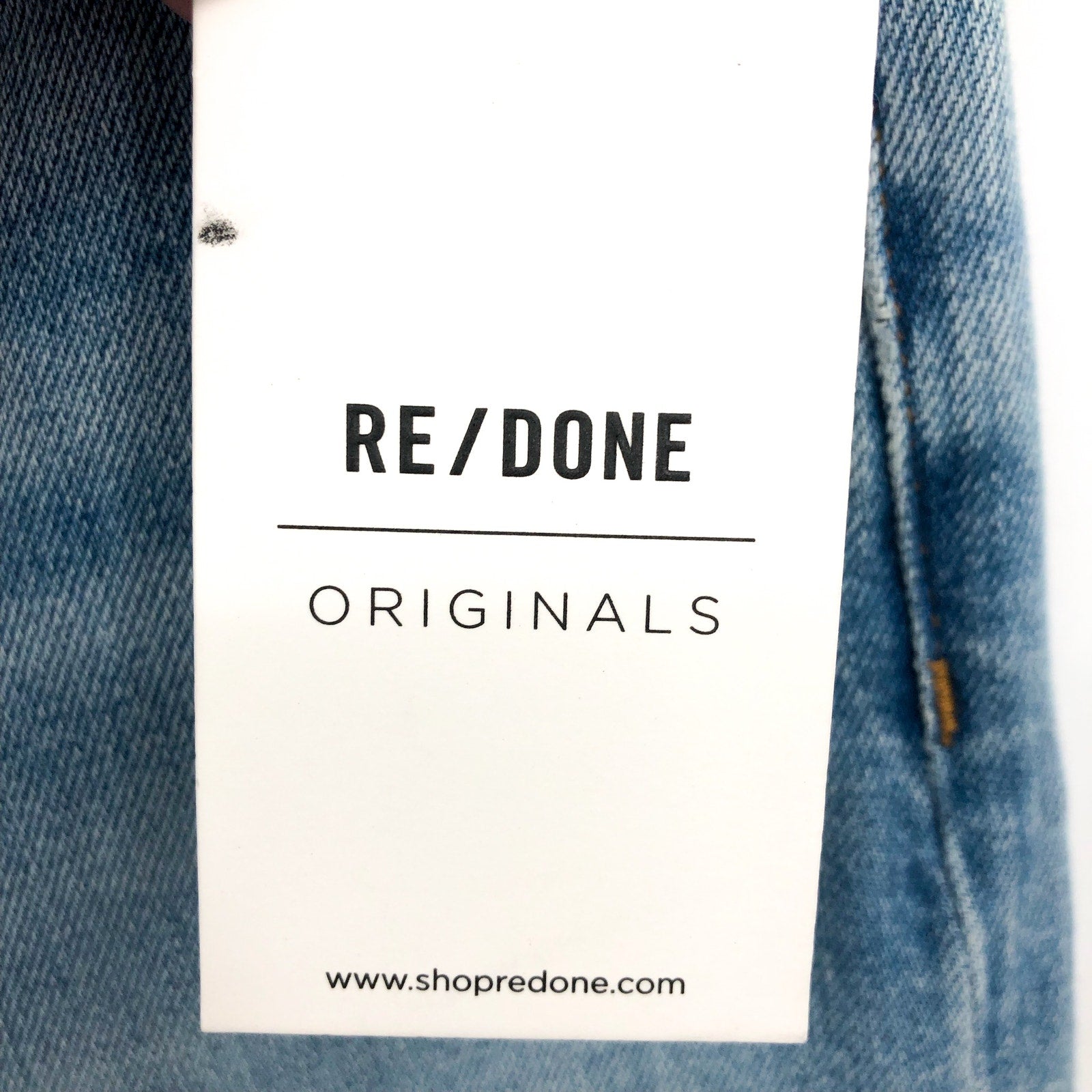 RE/DONE Womens Originals 70s Stovepipe Jeans 26x27 US 4 Rodeo Indigo Blue NWT