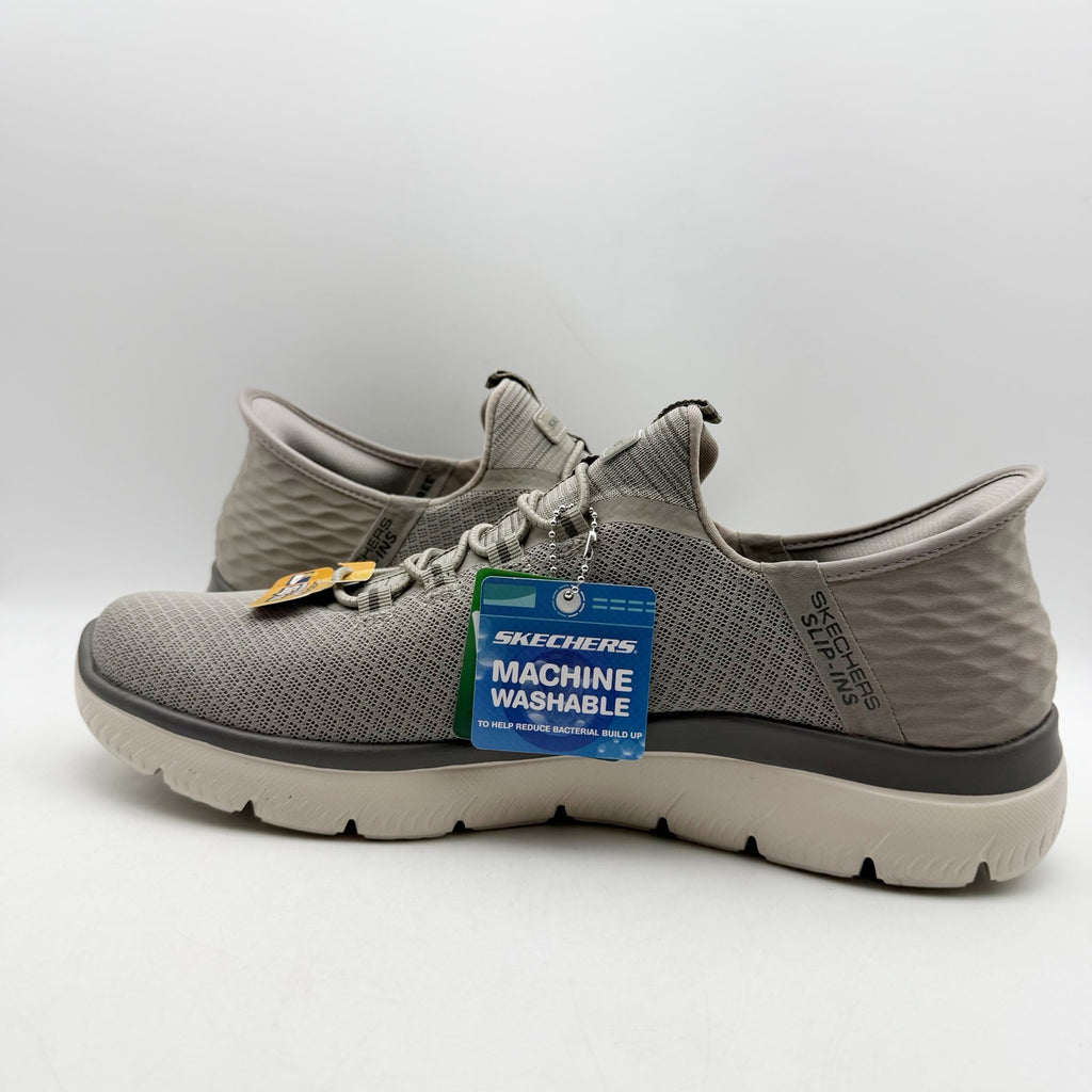 Skechers Mens Summits Slip-Ins Sneakers US 11.5 EU 45.5 Beige Grey NWT