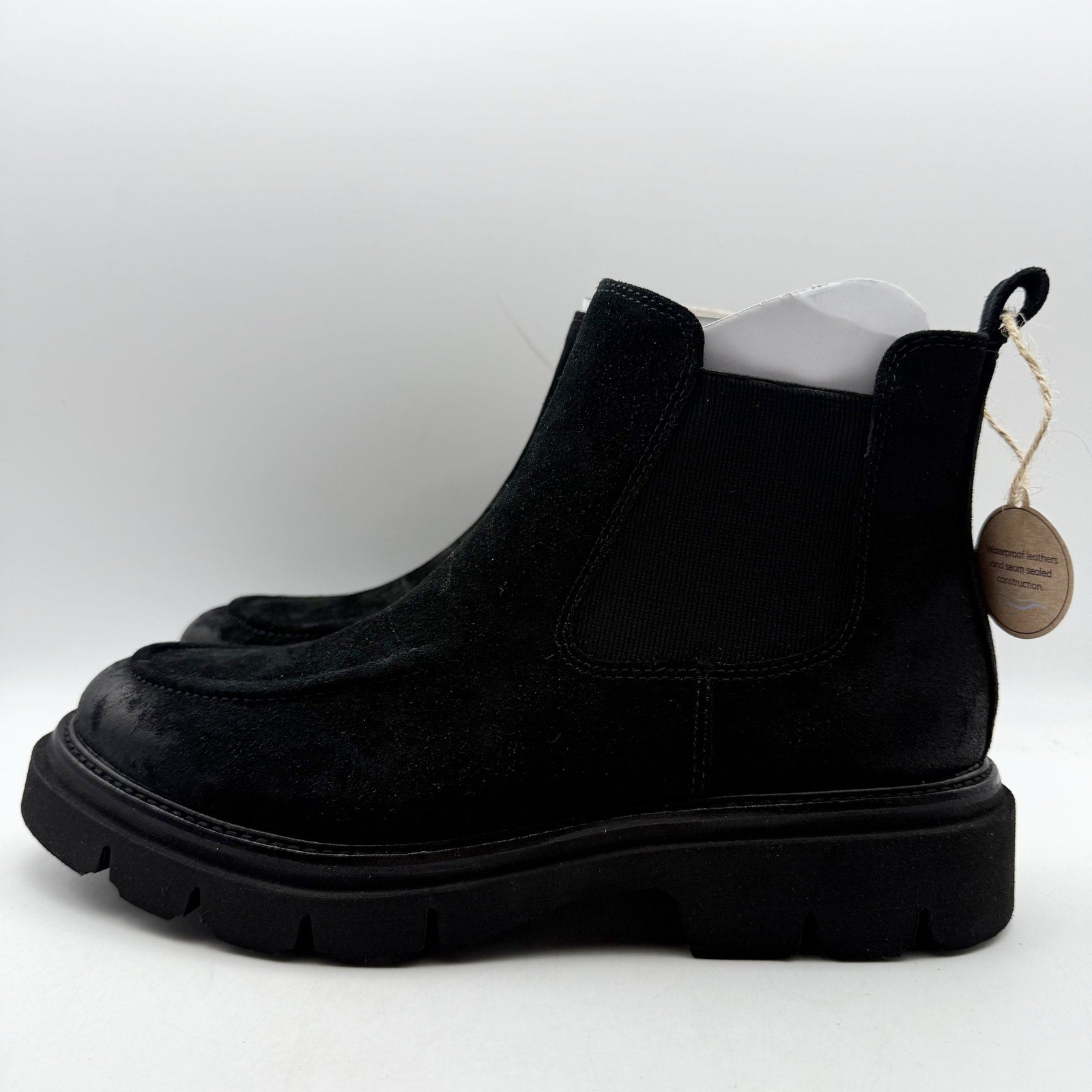 Sofft Womens Samira Chelsea Ankle Boots US 9 M EU 39.5 Black Suede NIB