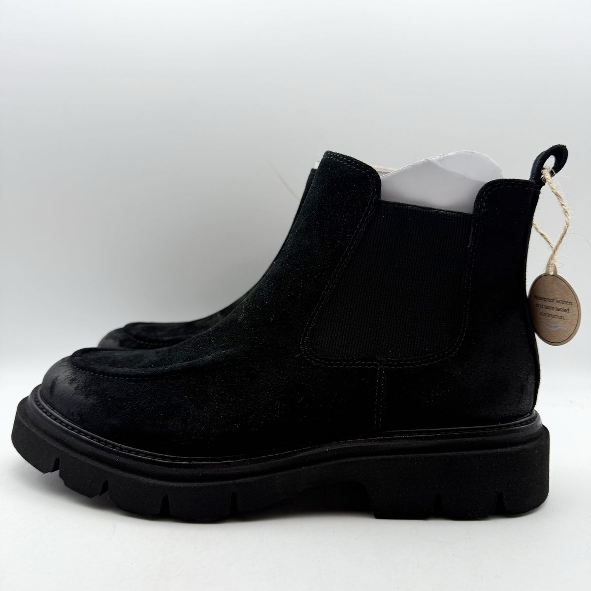 Sofft Womens Samira Chelsea Ankle Boots Size 9 M EU 39.5 Black Suede NIB