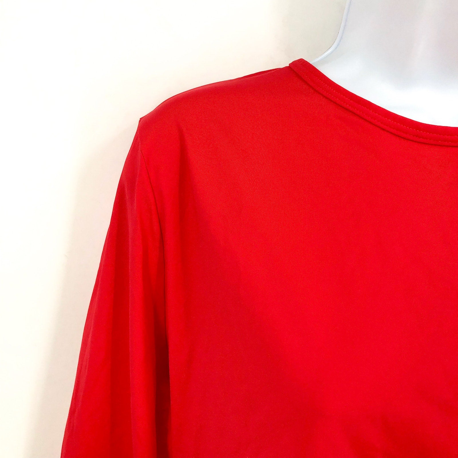 PRANA Women's Seleina Rash Guard Top XL Carmine Red Long Sleeve Stretch NWT