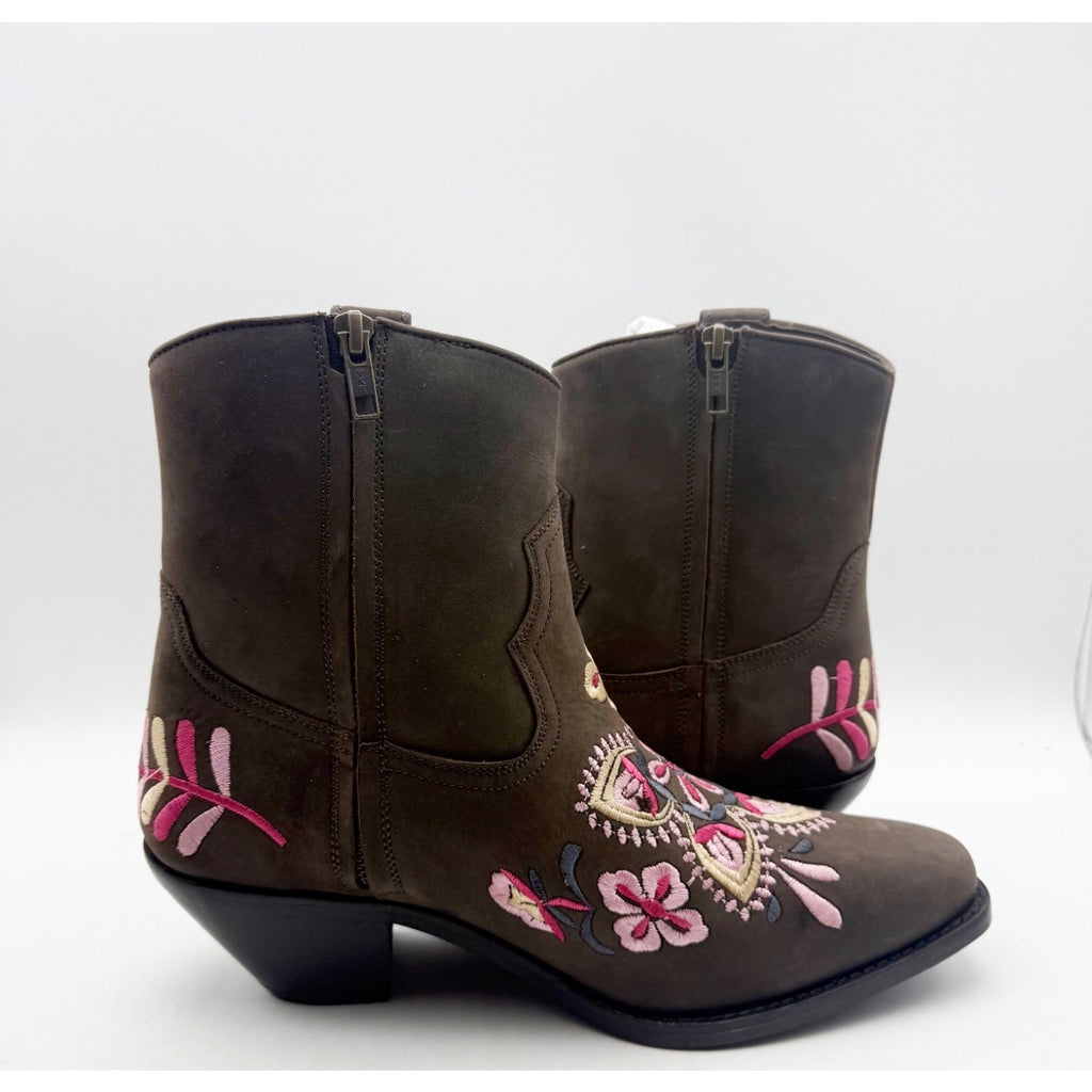 Diba True Women Cains Ville Western Bootie Size 9 M Brown Multi Leather NWOB