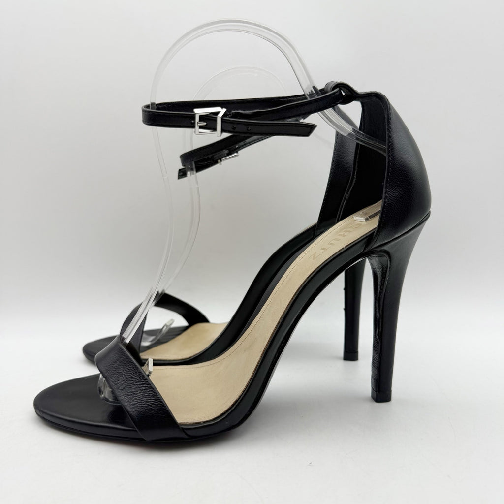 SCHUTZ Womens Cadey Lee Heeled Sandals US 8 B Black Leather NWOB