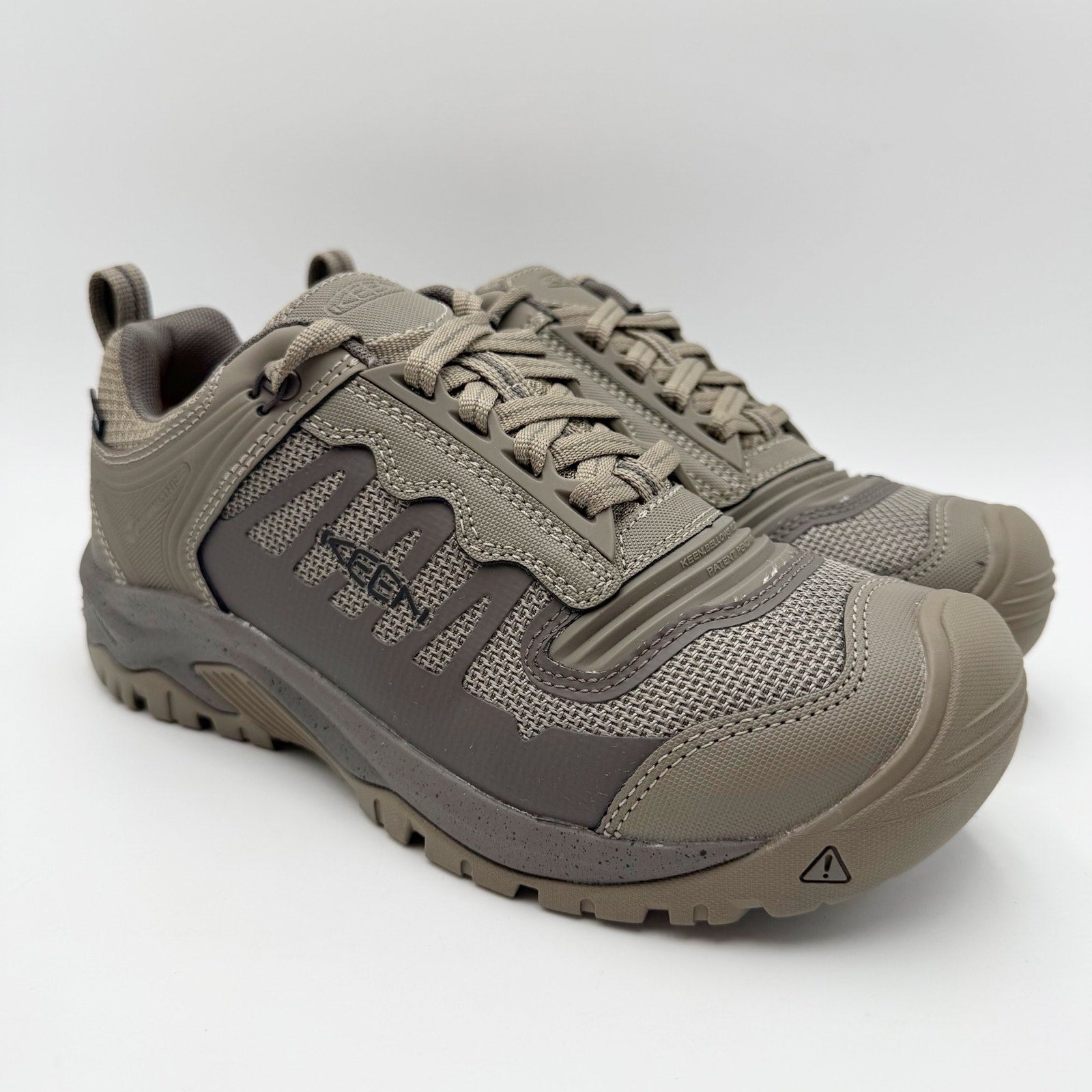 KEEN Utility Mens Reno KBF Work Shoes Size 7.5 Wide Grey Waterproof Soft Toe NIB