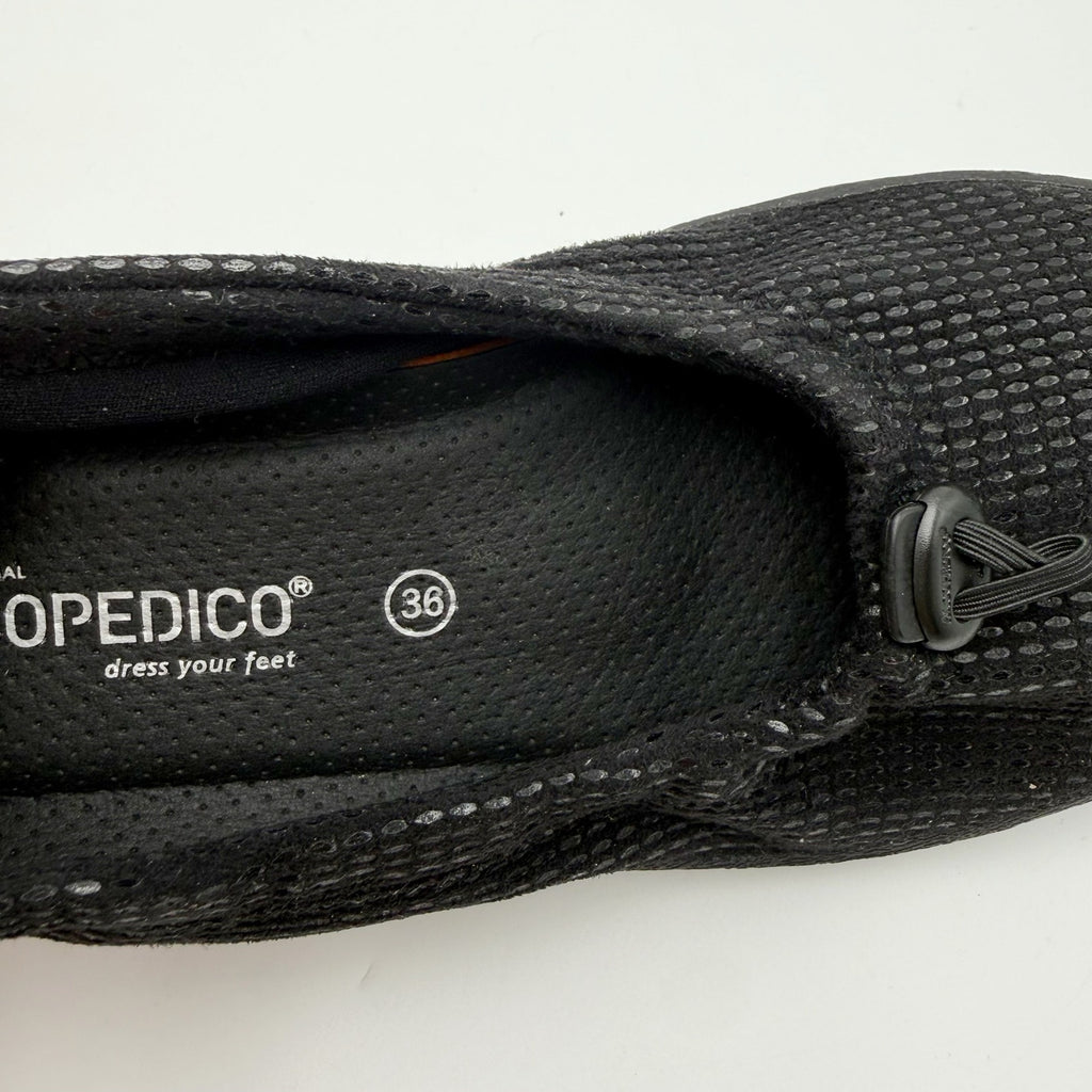 Arcopedico Womens L14 Slip On Flats EU 36 US 5.5-6 Black Water Resistant NWOB
