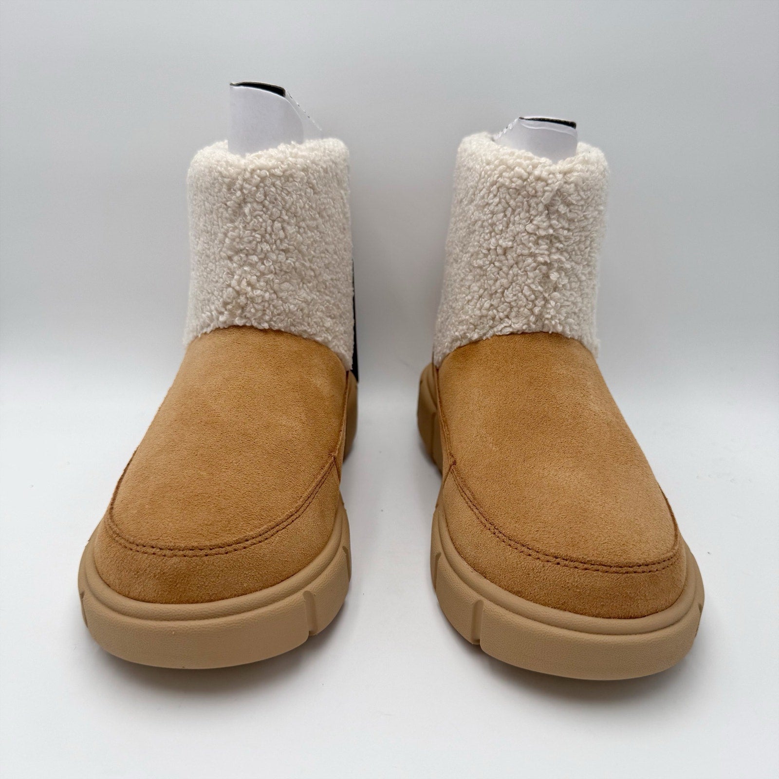 Sorel Womens Explorer lll Cozy Snow Booties US 8.5 Tan Suede WP Insulated NIB