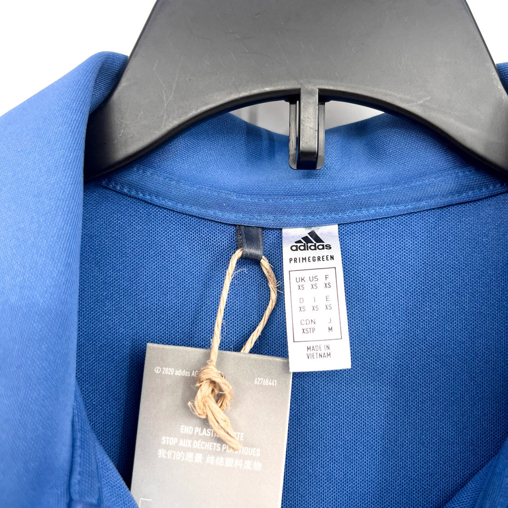 ADIDAS Women's Performance Primegreen Golf Polo Shirt XS Blue Short Sleeve NWT