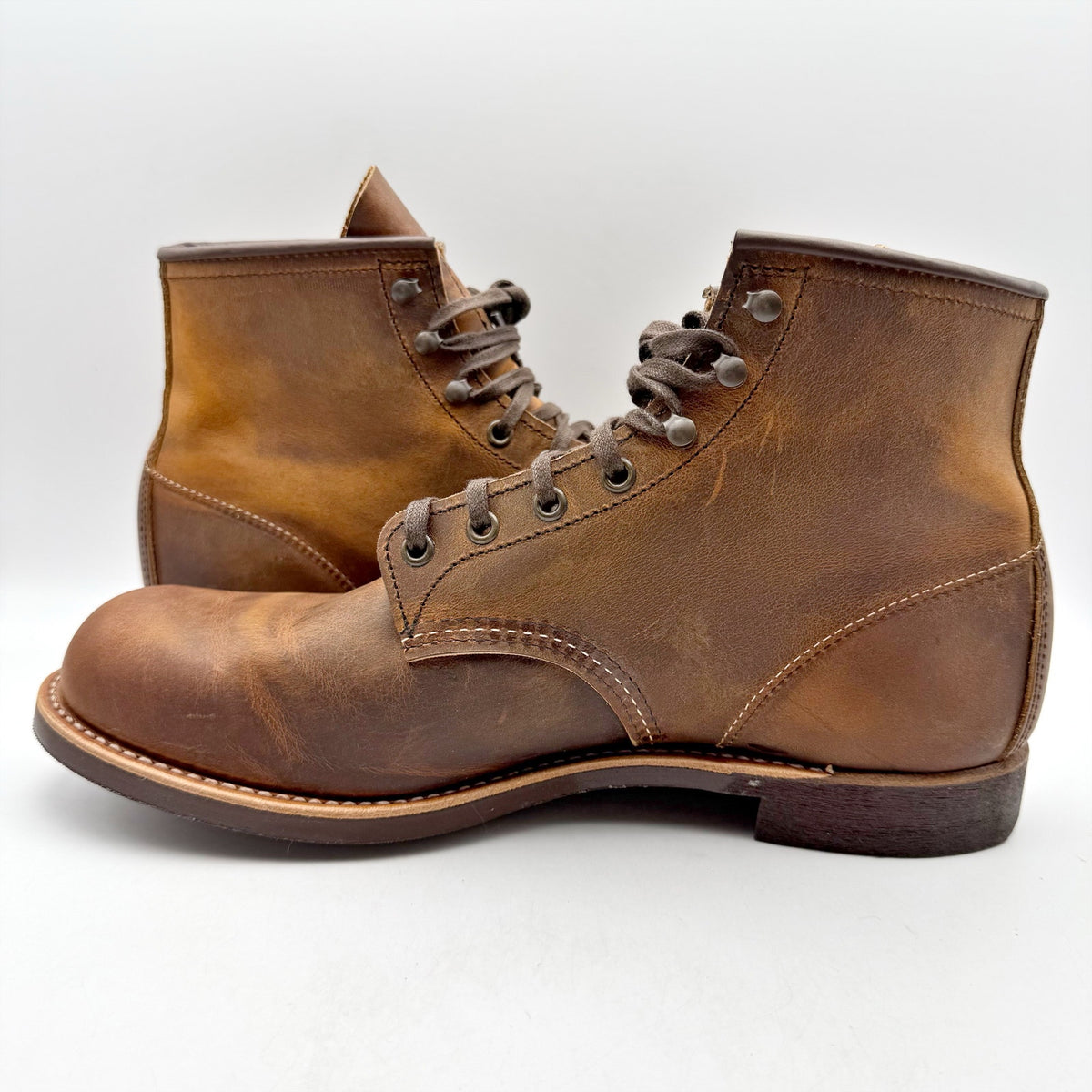 Red Wing Mens Blacksmith 6" Boots US 11D Tan Copper Rough & Tough Leather NIB