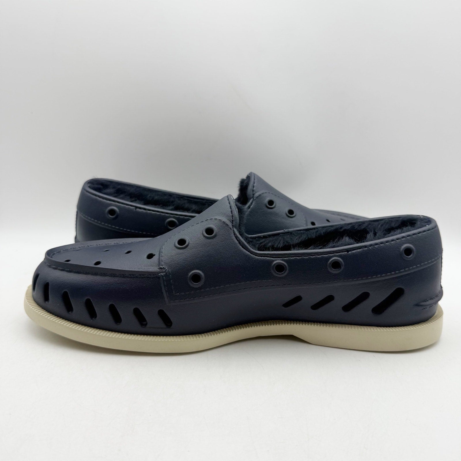 Sperry Mens Original Float Cozy Boat Shoes US 10 EU 43 Navy Blue NWOB