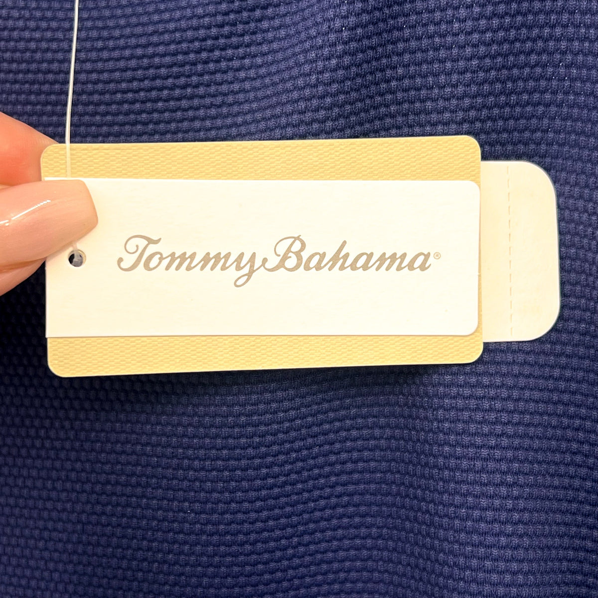 TOMMY BAHAMA Island Cays V Neck Spa Dress XS Mare Navy Blue NWT