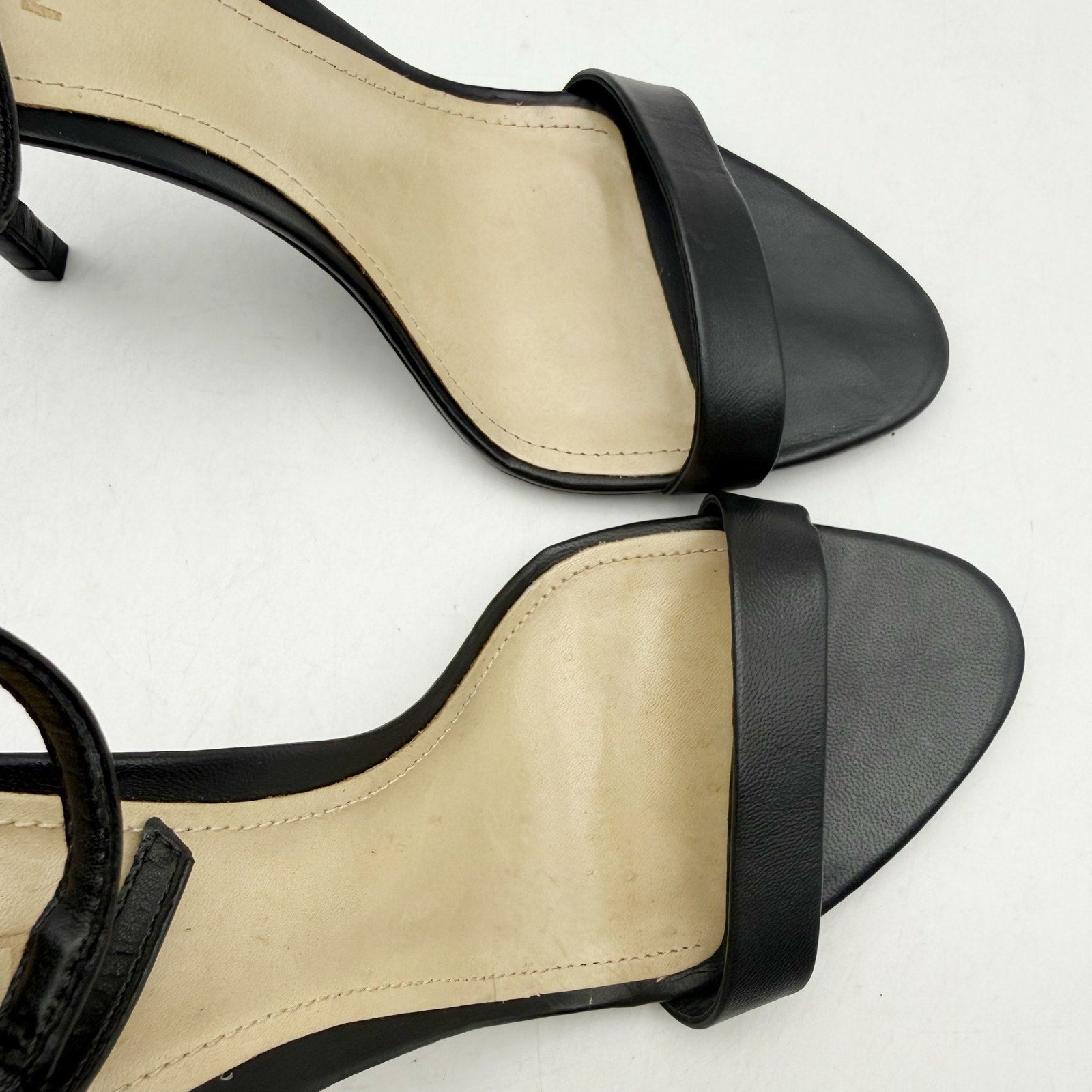 SCHUTZ Womens Cadey Lee Heeled Sandals US 8 B Black Leather NWOB