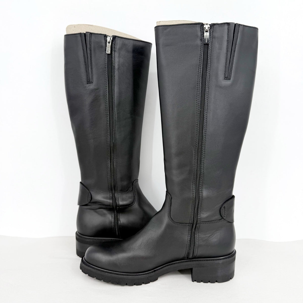 La Canadienne Womens Cate Knee High Boots US Size 9 EU 39 Black Leather NWOB