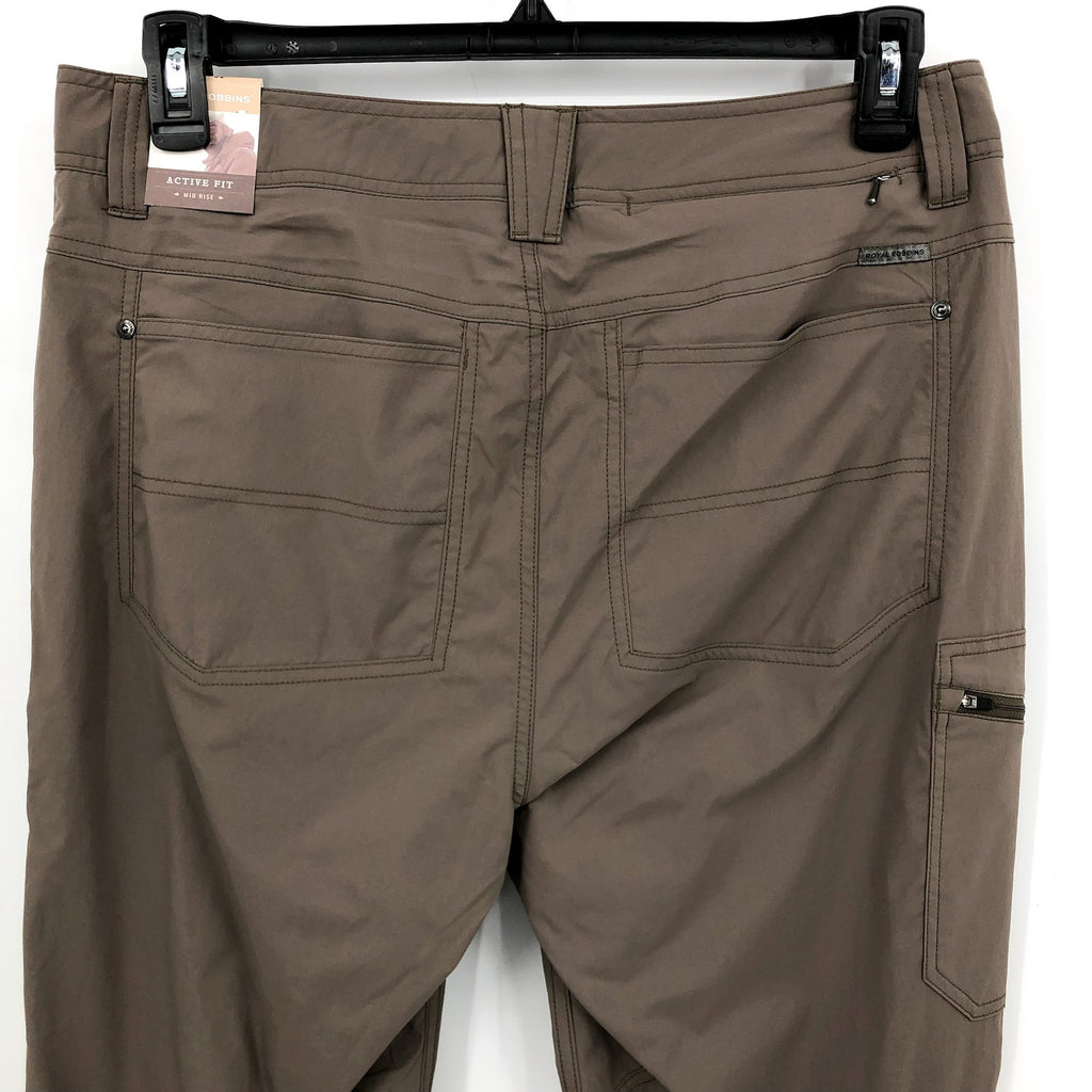 ROYAL ROBBINS Men's Active Traveler Pants 34x32 Khaki Falcon Stretch NWT