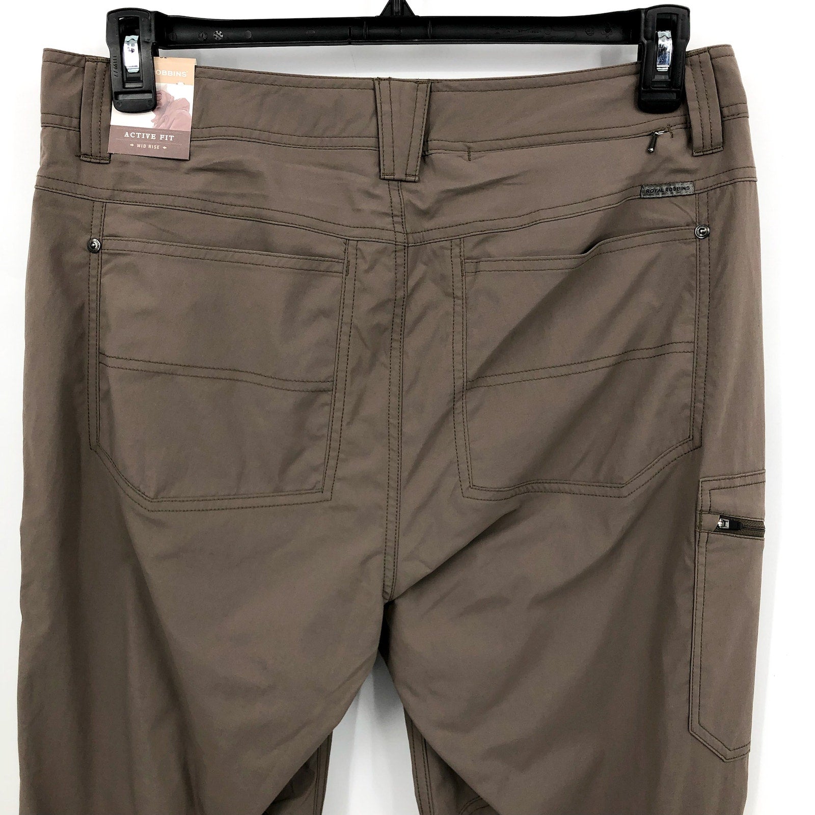ROYAL ROBBINS Men's Active Traveler Pants 34x32 Khaki Falcon Stretch NWT
