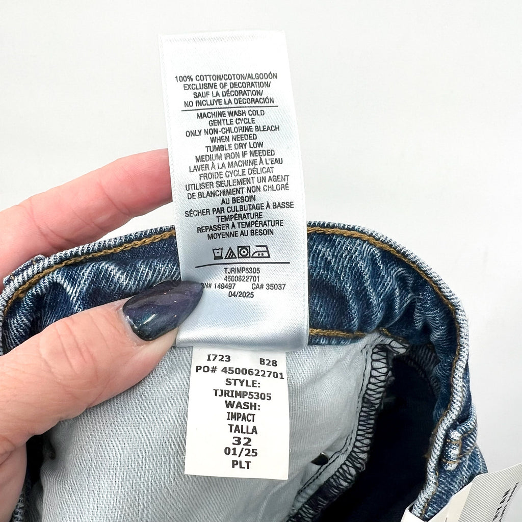 JOE'S JEANS Women's The Ryan Drawcord Jeans Size 32 Blue Impact Wide Leg NWT