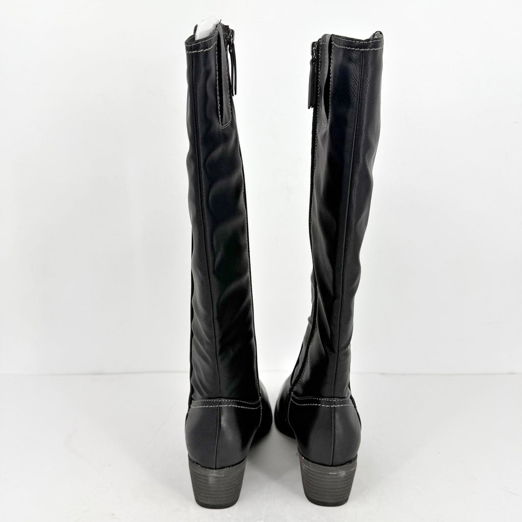 SOUL Naturalizer Womens Zoya Boots US 8 Wide Black Knee High NIB