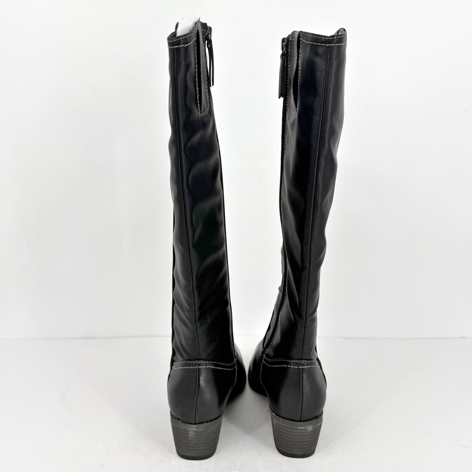 SOUL Naturalizer Womens Zoya Boots US 8 Wide Black Knee High NIB