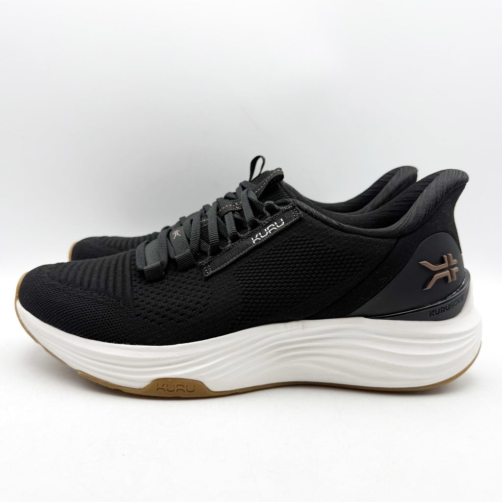 Kuru Womens Atom 2 Athletic Shoes US 9.5 Wide Black Sneakers NWOB