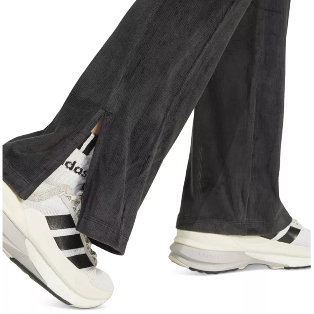 ADIDAS Women's Tiro 3-Stripes Velour Flared Leggings Medium Dark Grey NWOT