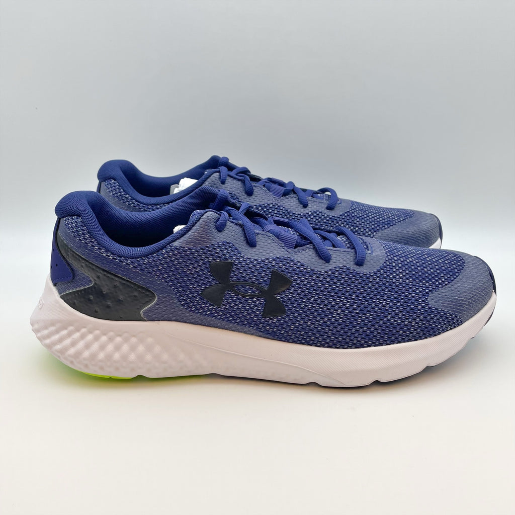 Under Armour Mens Charged Rogue 3 Athletic Shoe Size 10.5 Black Blue Running NIB