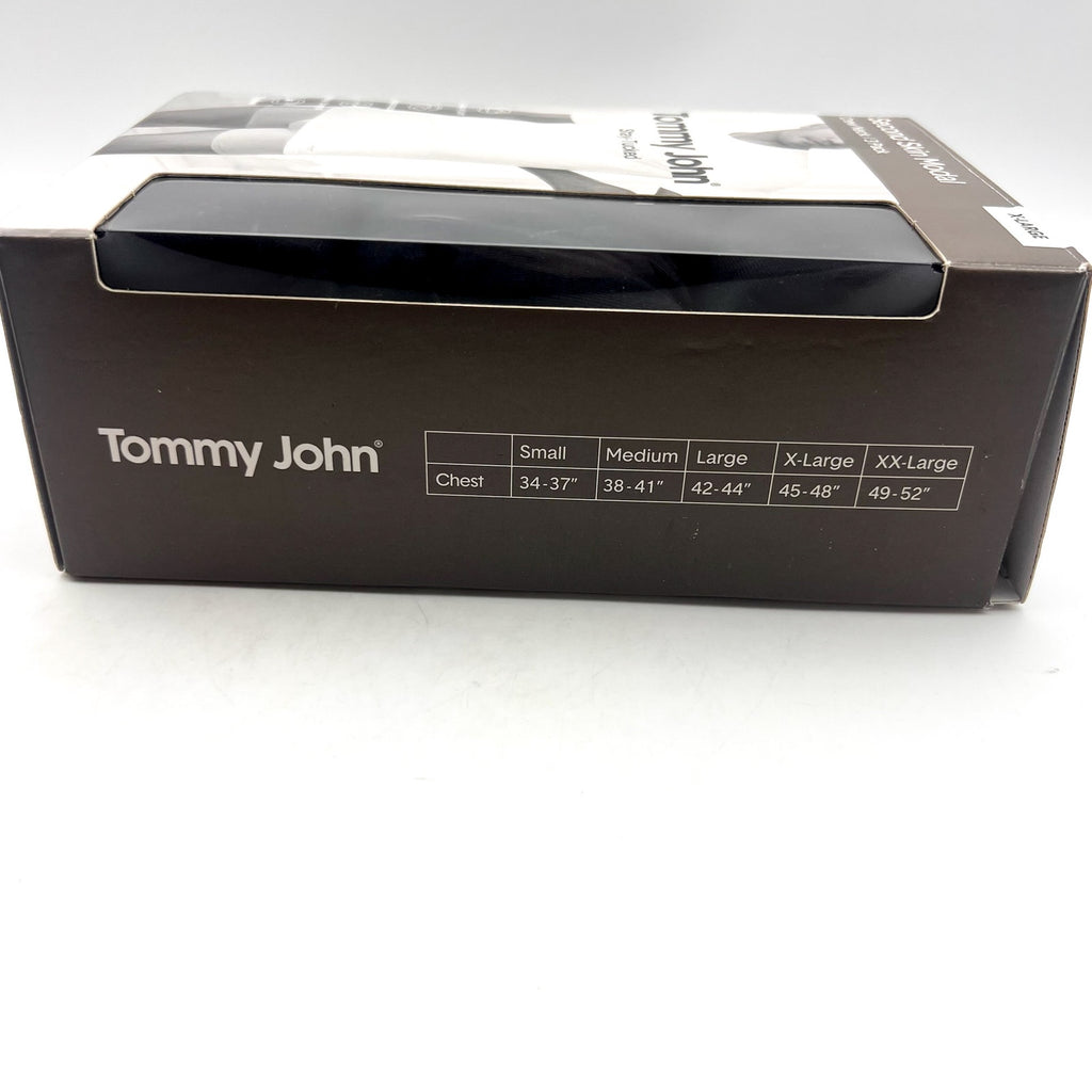 TOMMY JOHN Men's Crew Neck Stay Tucked Undershirt XL Black 3 Pack Modal NWT