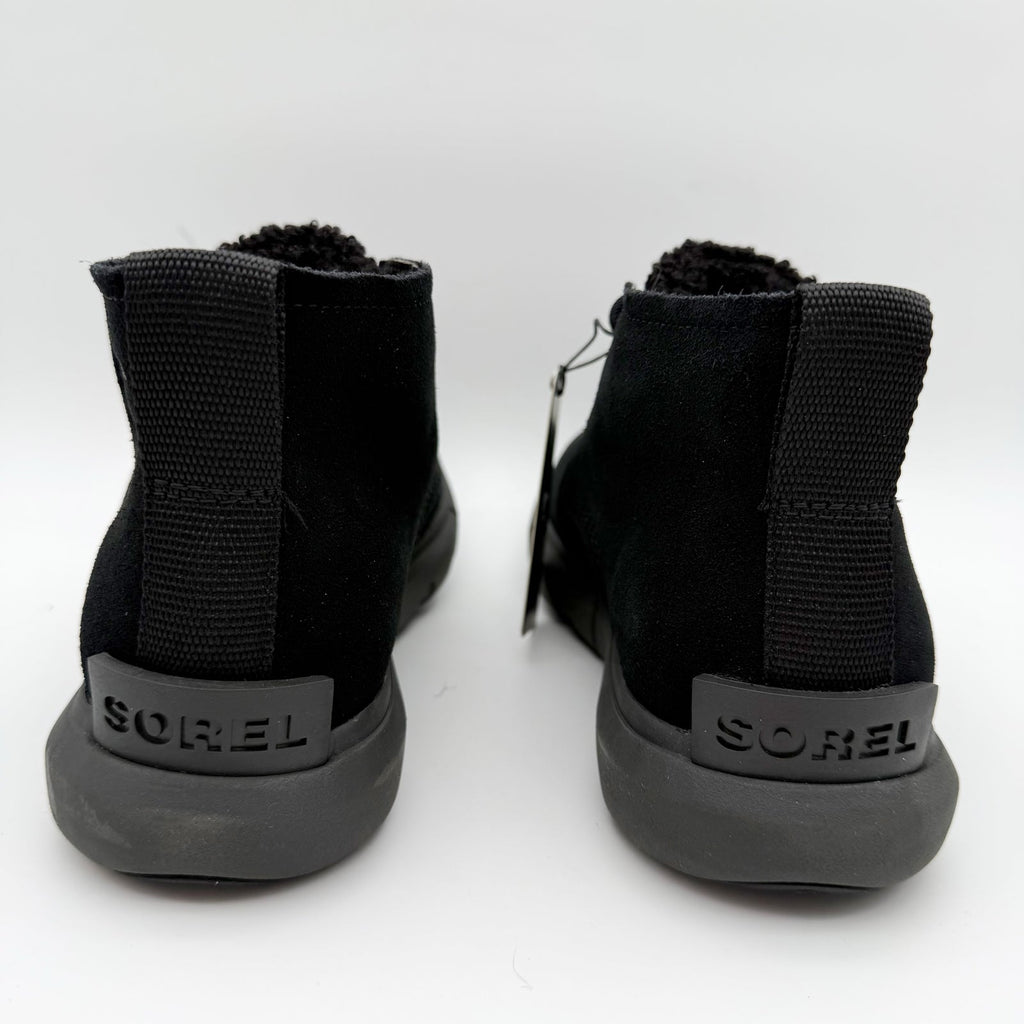 Sorel Women Explorer Next Drift Bootie US 6.5 EU 37.5 Black Suede Waterproof NIB