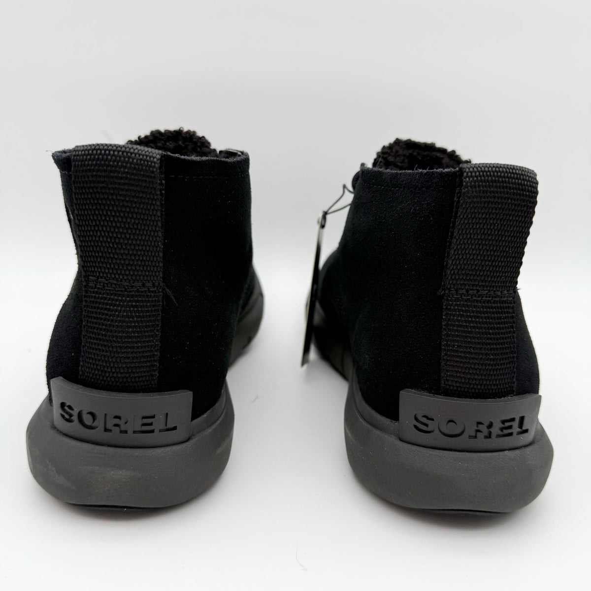 Sorel Women Explorer Next Drift Bootie US 6.5 EU 37.5 Black Suede Waterproof NIB